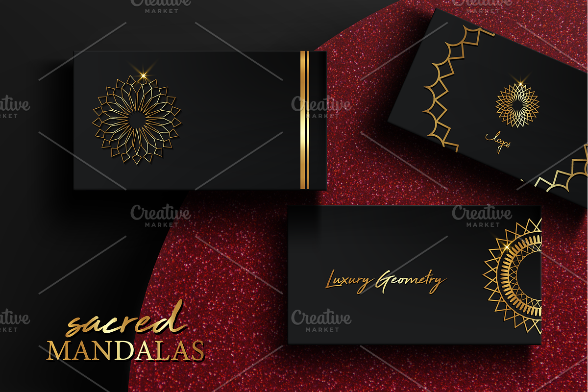 Sacred Mandalas Gold Luxury set, an Object Graphic by GraphicRedStudio (Photo 7 of 10)
