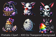 Funny Gothic Easter clipart, an Illustration by RobertsArt (Thumbnail 4 of 7)