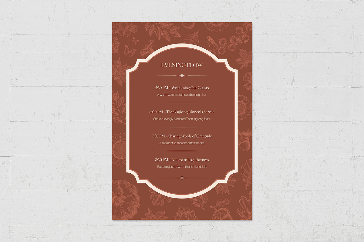 Thanksgiving Invite Template, a Flyer Template by BrandPacks (Photo 3 of 5)