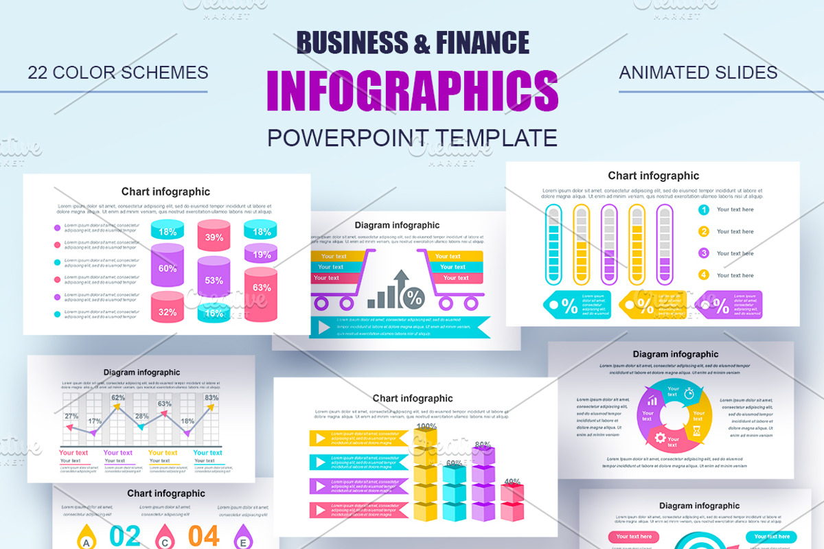 Financial Infographics Powerpoint, a Presentation Template by alexdndz