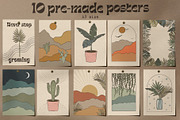 Retro botanical and landscape, a Decorative Illustration by marie dricot (Thumbnail 11 of 13)