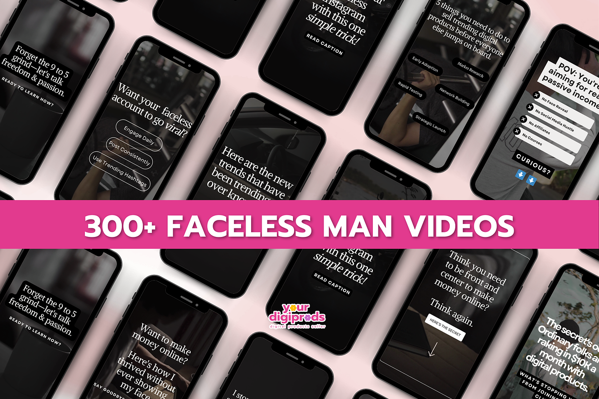 6000+ Faceless Reels PLR MRR, a Social Media Template by Your DigiProds (Photo 9 of 9)