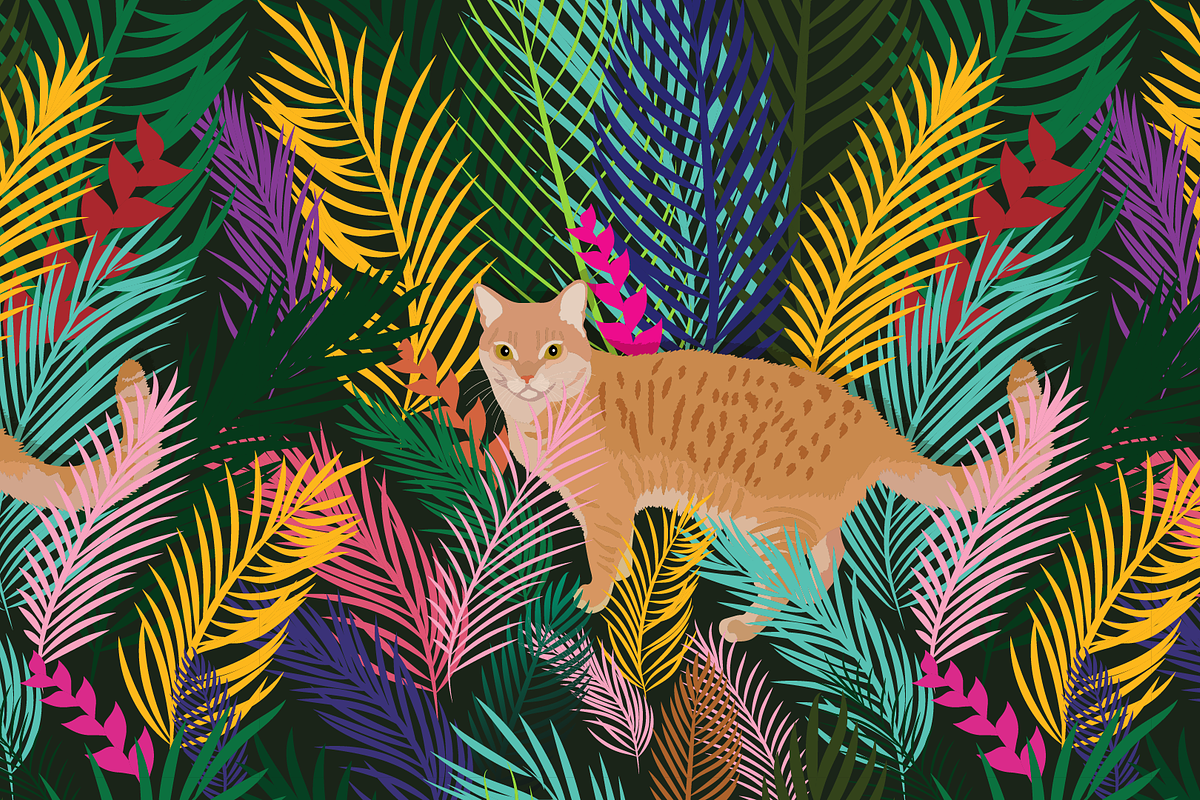12+ patterns with cats, a Pattern Graphic by ОльгаМороз (Photo 3 of 3)