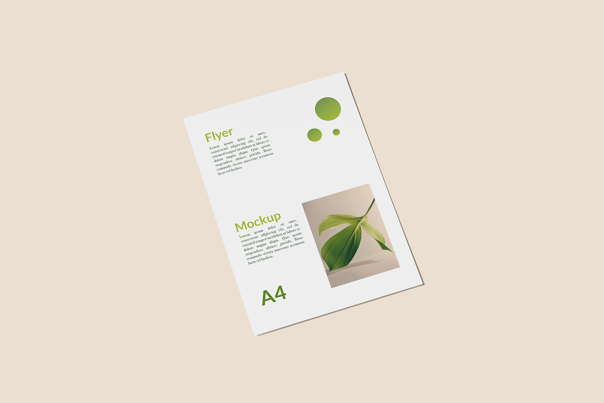 A4 Flyer Mockup, a Print Template by Beside Std (Photo 6 of 8)