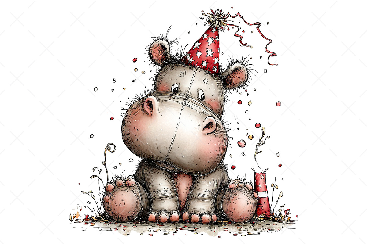 Whimsical Birthday Party Animals Png, an Illustration by Craft Nest (Photo 7 of 11)