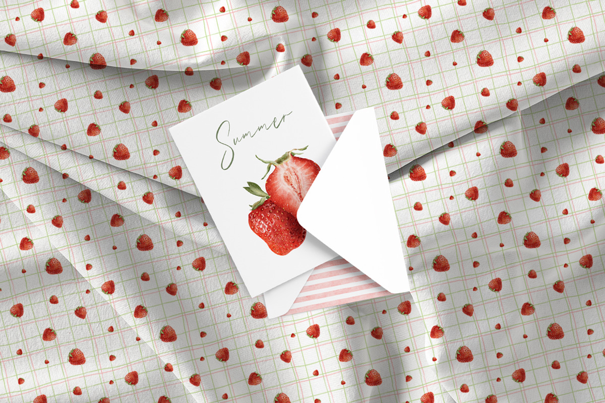 Strawberry watercolor illustrations, a Food Illustration by Fedulova Art (Photo 15 of 17)