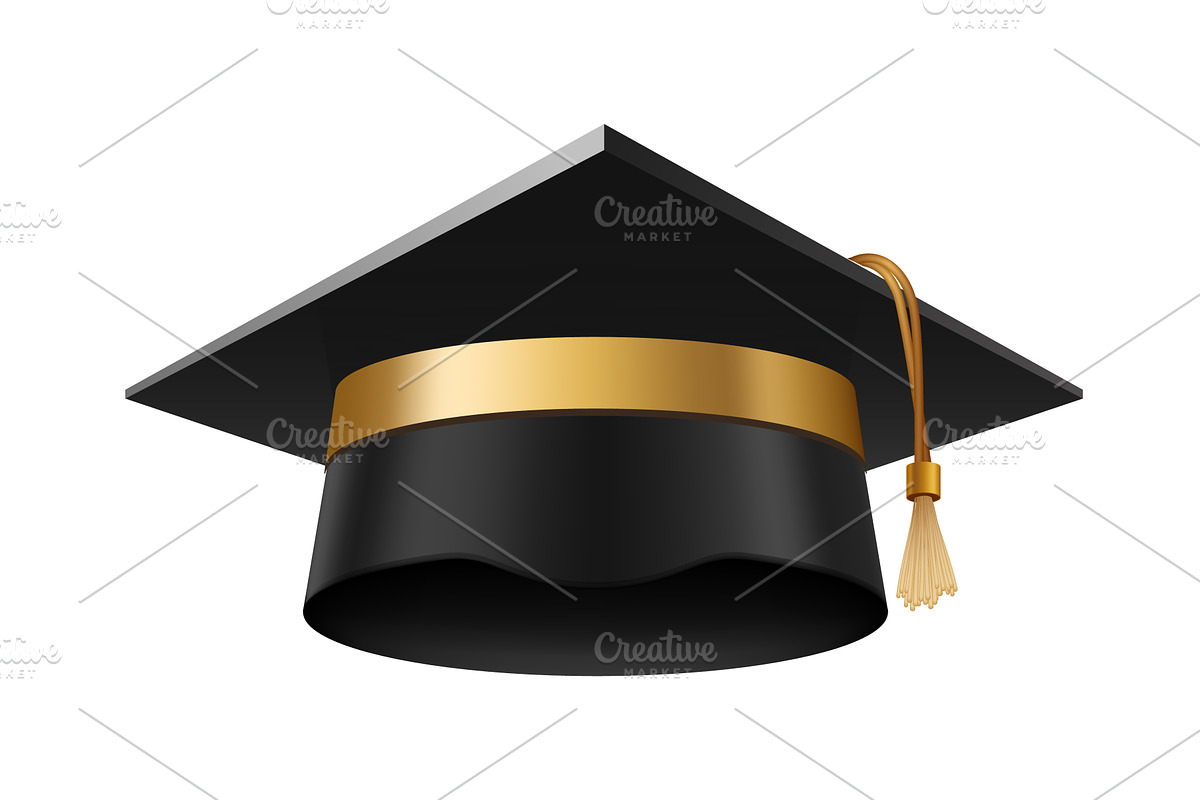 Graduation cap. Academic cap, an Education Illustration by Things for designers
