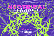 Neotribal Shapes Pack, an Object Graphic by Svaha Graphic Studio (Thumbnail 1 of 4)
