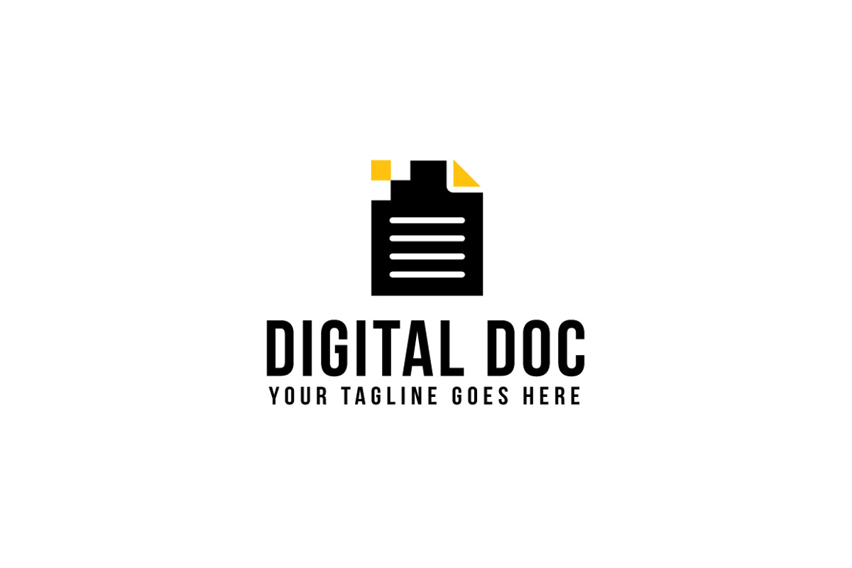 Digital Doc Logo Template, a Branding & Logo Template by Logo20