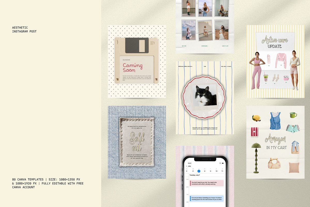 Aesthetic Digital Diary Canva Kit, a Social Media Template by Pani Temp. (Photo 13 of 16)