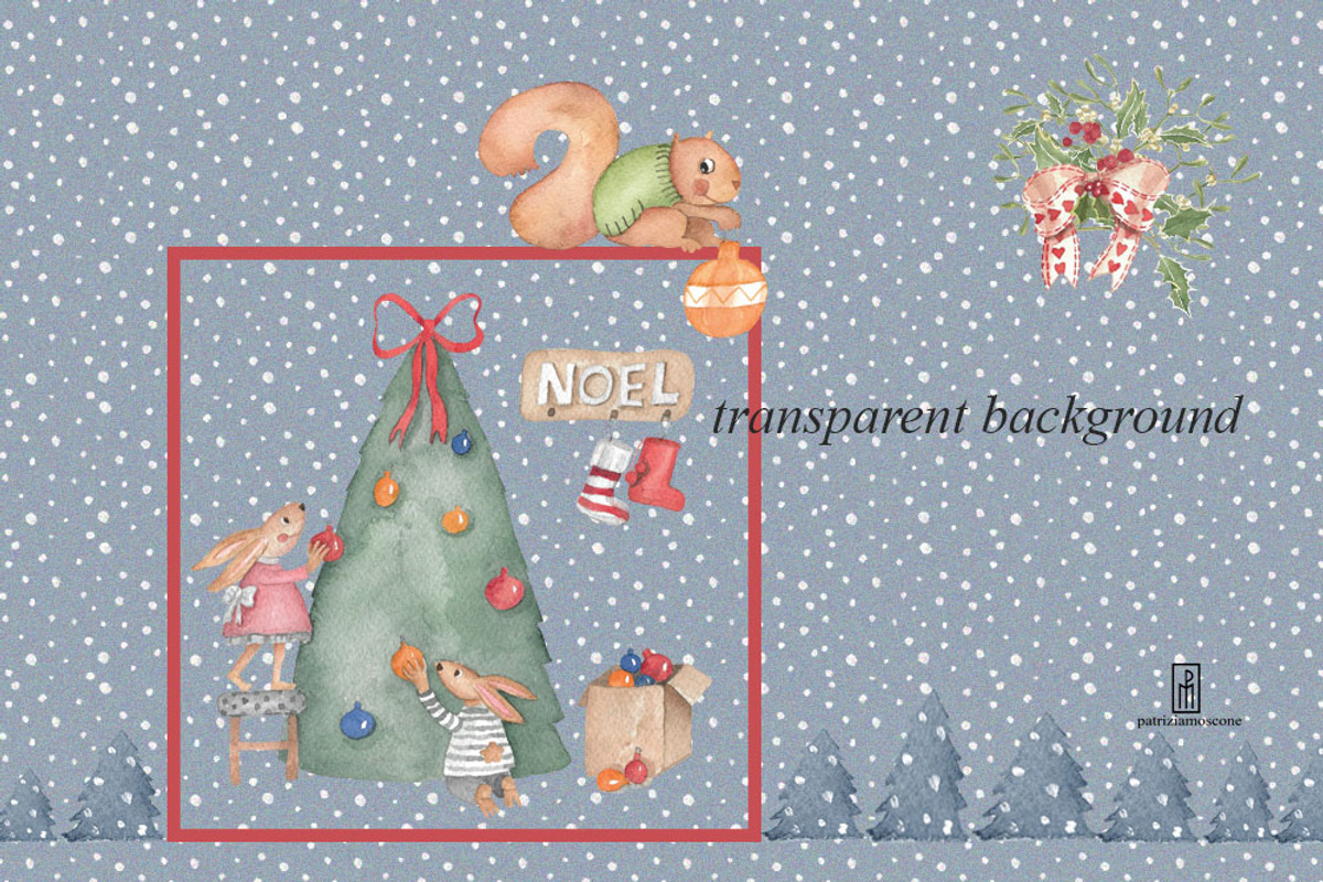 SWEET BUNNY CHRISTMAS, an Illustration by patriziamoscone (Photo 4 of 8)