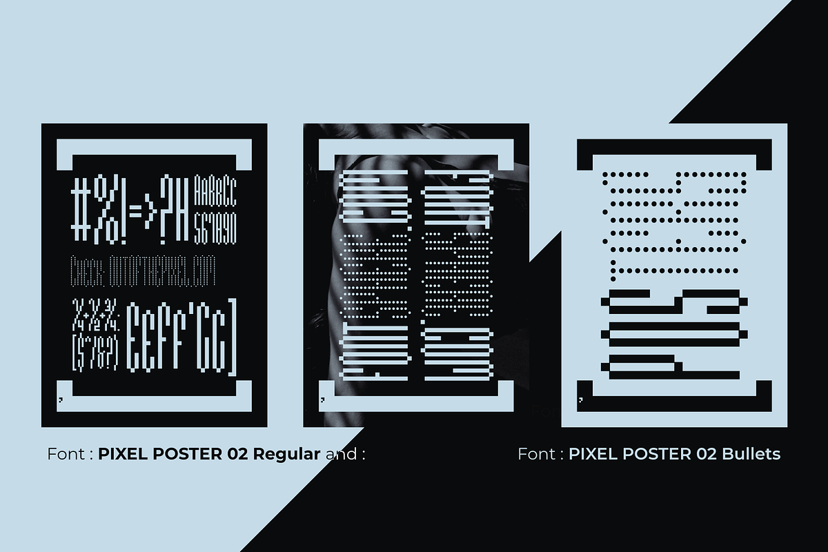 Pixel Poster 02 - Typeface, a Sans Serif Font by Fontsphere (Photo 5 of 5)