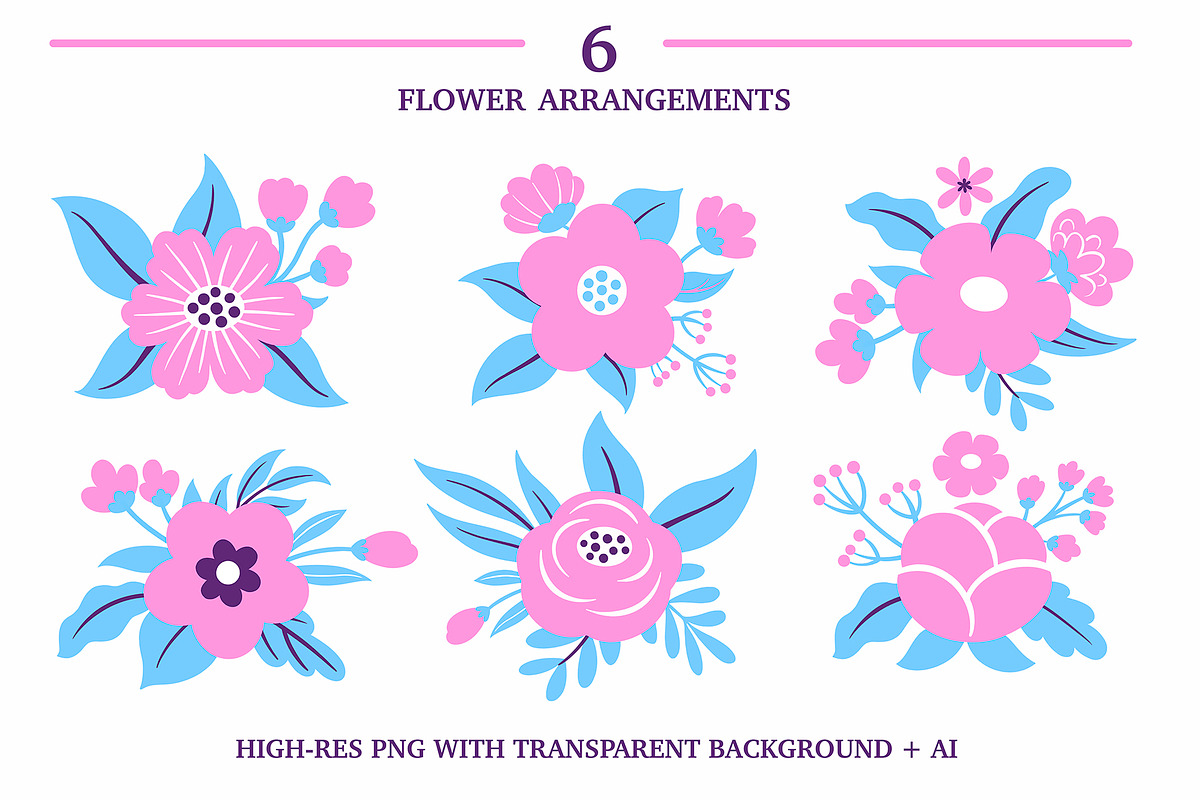 Spring flowers collection!, a Texture Illustration by Great Glebsby (Photo 5 of 8)