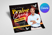 Church Praise Flyer, Canva Template, a Graphic by Design Up (Thumbnail 2 of 3)