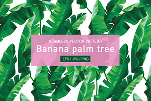 Banana Palm Tree Pattern.