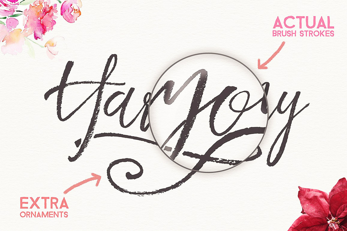 Harmony King - Brush Font preview 6