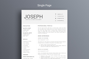 microsoft word resume CV template