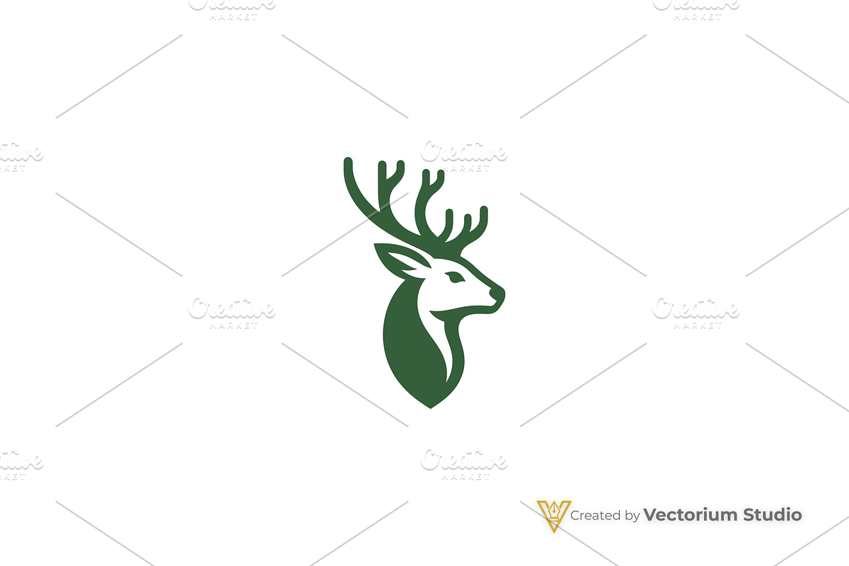 Modern Deer Geometric Logo, a Branding & Logo Template by Vectorium Studio (Photo 4 of 12)