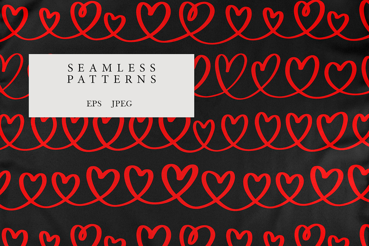 Love - Patterns Collection, a Pattern Graphic by PatrushevaYana