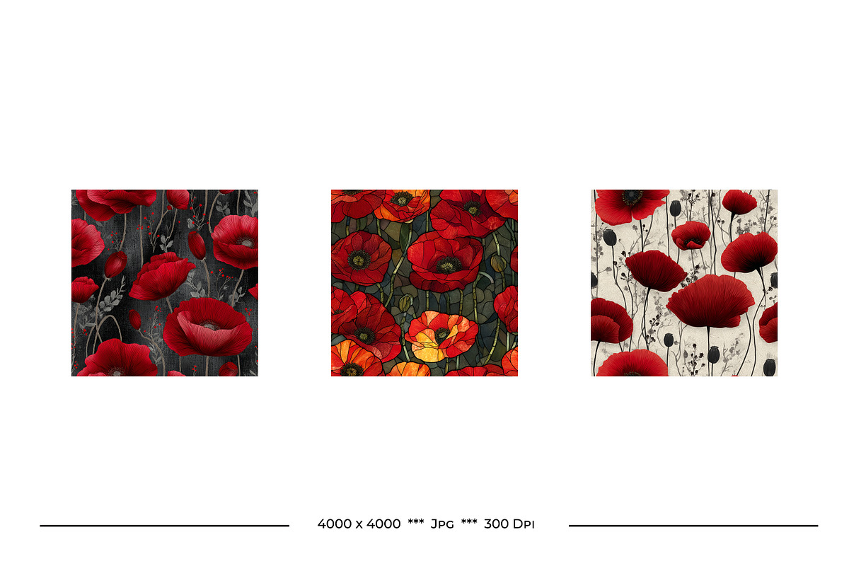 Remembrance Day Poppies, a Pattern Graphic by karenfoleyphoto (Photo 6 of 7)
