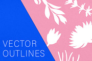 Botanical Vector Silhouettes, a Decorative Illustration by digiful (Thumbnail 5 of 6)