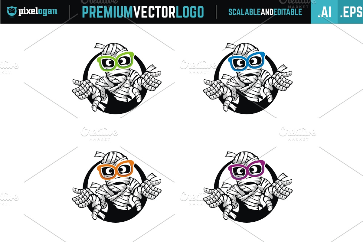 Geek Mummy Logo, a Branding & Logo Template by pixelogan (Photo 2 of 2)