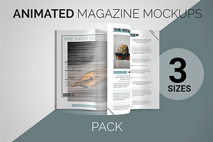 Animated Magazine Mockups | PACK