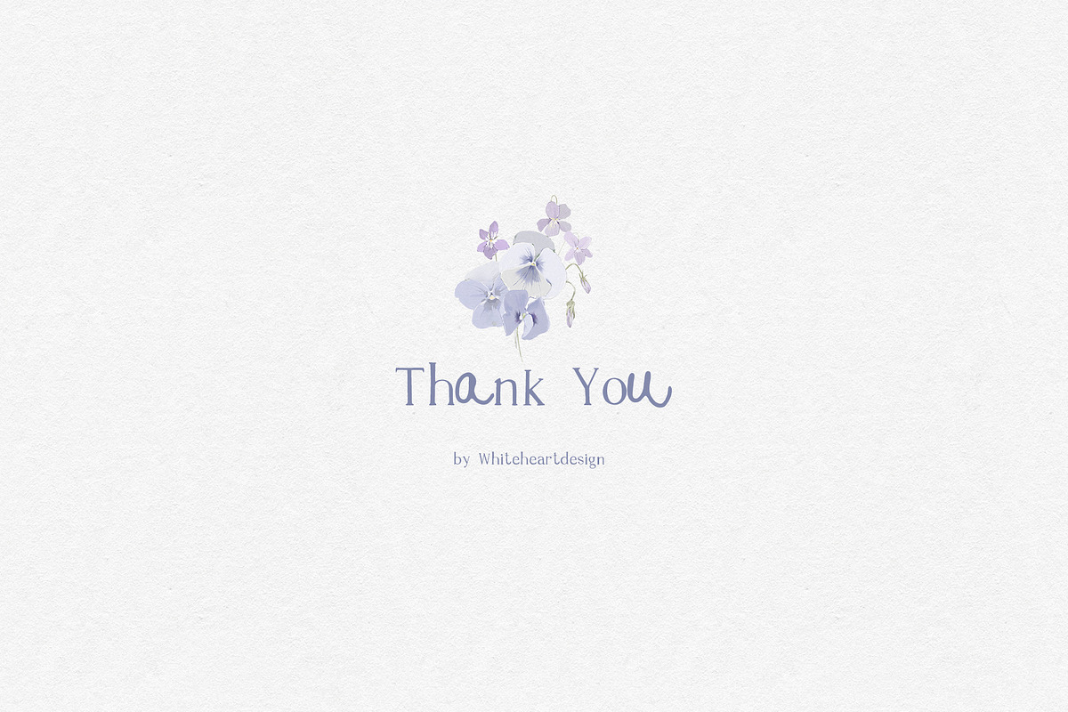 Purple Cottagecore Flowers PNG, a Decorative Illustration by whiteheartdesign (Photo 17 of 17)