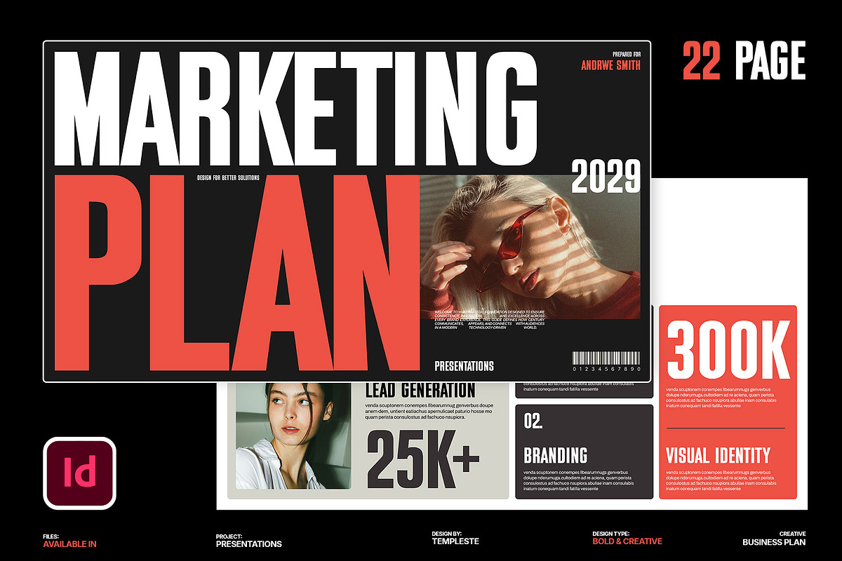 Marketing Plan Presentation Deck, a Presentation Template by Templeste (Photo 1 of 8)