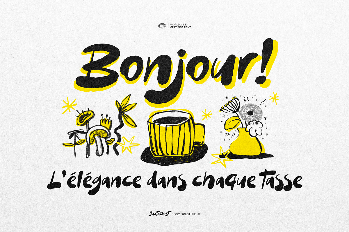 Juxtapost - Edgy Brush Font, a Handwritten Font by ikiiko (Photo 3 of 7)