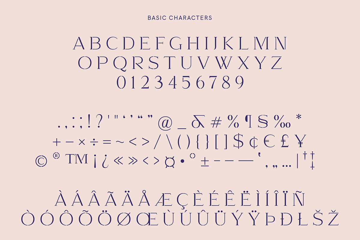Kangri: Unique Elegant Stencil Serif preview 3