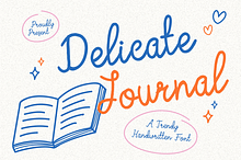 Delicate Journal Trendy Handwritten