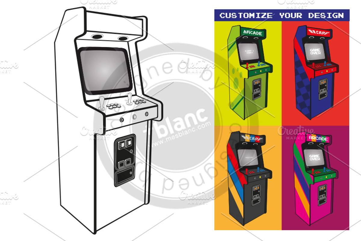 Arcade machine, an Illustration by mesblanc (Photo 1 of 2)