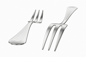 Classic Dessert Cake Fork Of 3 Tines