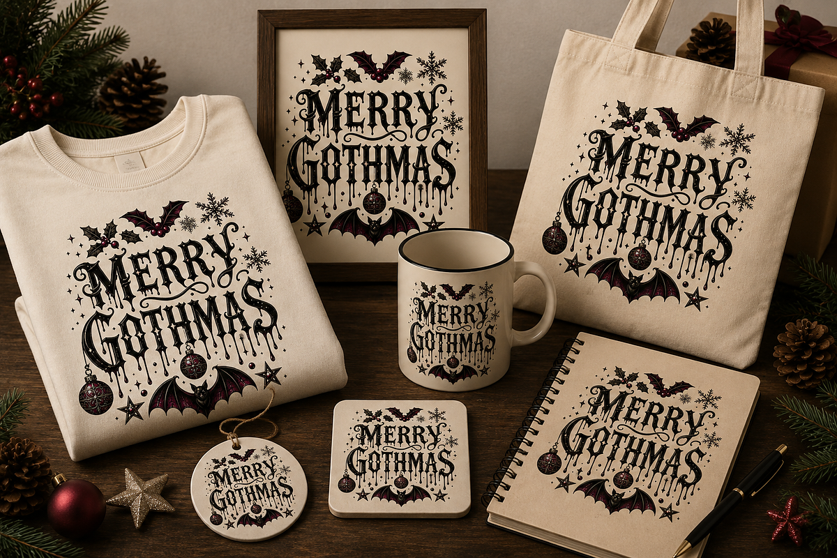 Gothic Christmas Halloween Bundle, an Object Graphic by Daisy Design (Photo 6 of 16)