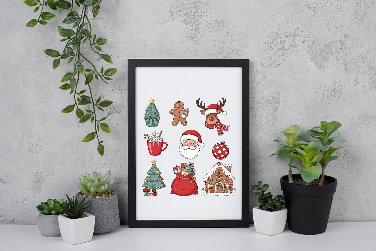 Retro Christmas PNG Sublimation, an Illustration by Daily.Designs (Photo 4 of 5)