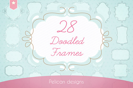 doodled frames pack