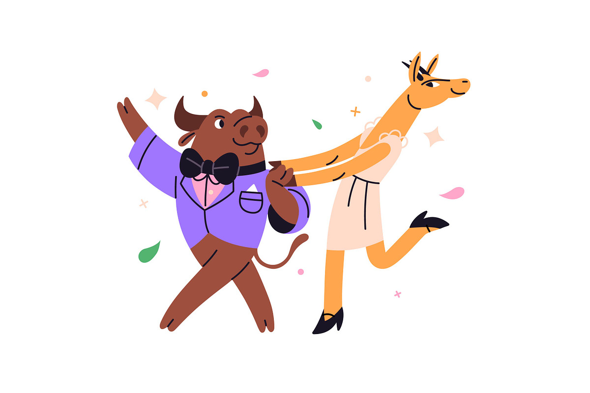 Party animals celebrate holiday set, an Animal Illustration by PaperTrident (Photo 6 of 22)