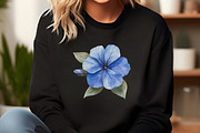 Blue Flowers Clipart, an Illustration by DreamCafeArt (Thumbnail 5 of 7)