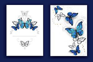 Brochure Design With Butterflies Mor