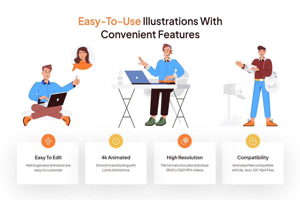 Communication Animated Illustrations