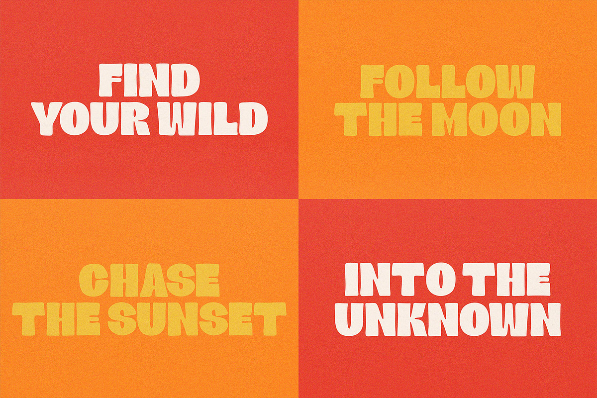 Rooly - Unique Chunky Display Font, a Sans Serif Font by Bentype Studio (Photo 4 of 7)