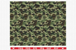SVG Camouflage print, Seamless, a Graphic by DesignStudioRM