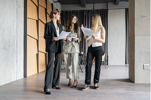Businesswomen having a casual, a Business Photo by undrey