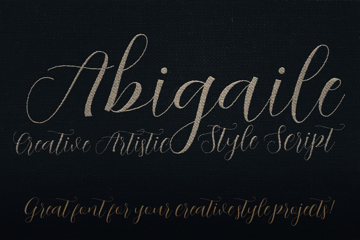 Abigaile Script Font preview 4