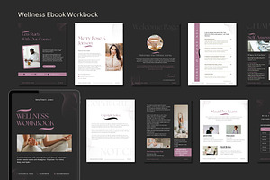 Wellness Coach Workbook Ebook Canva, a Magazine Template by TheBrightGrap