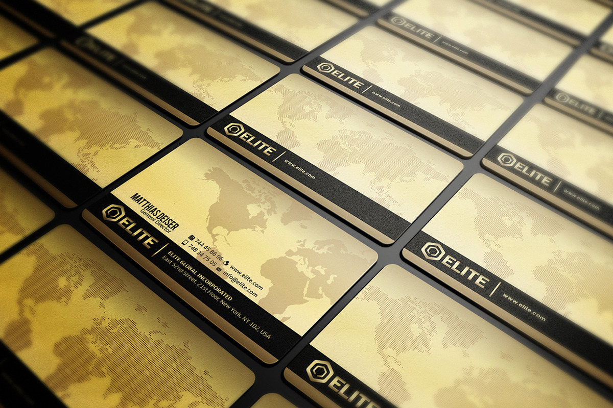 Golden Business Card, a Business Card Template by Marvel (Photo 3 of 4)