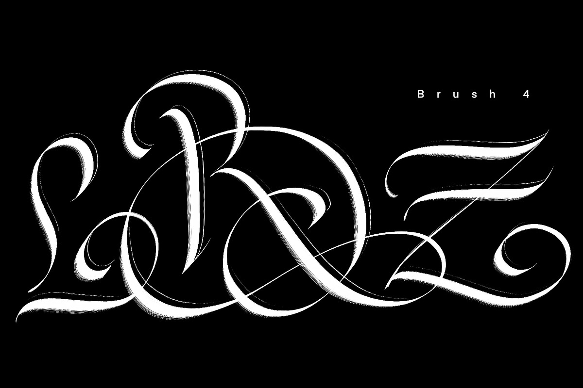 CalligraphyMasters Procreate Brushes, a Brush Add-On by the Fontmaker (Photo 26 of 38)