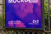 Iron Fence Billboard 2x3 Mockup, an Advertising Mockup by Mockups by Carlos Viloria (Thumbnail 4 of 4)