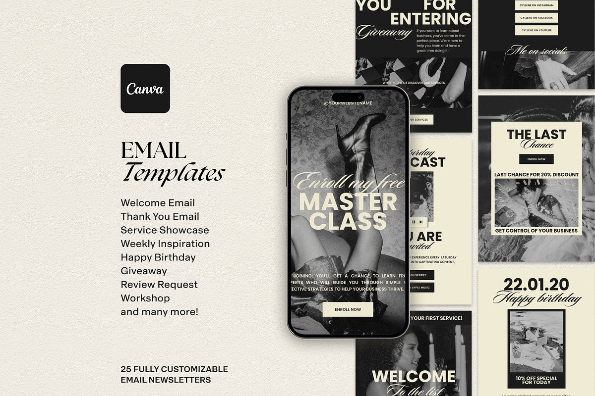 Cyllene | Canva Email Templates, an Email Template by Lavinia Visuals (Photo 1 of 9)